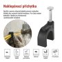 Příchytka kabelová 10 mm, černá, balení 50 ks / EMOS A2825