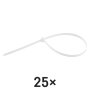 Stahovací páska 450×7,6 mm, bílá, balení 25 ks / EMOS A2858