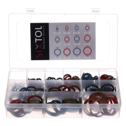 Sada hydraulických těsnění s gumovým límcem MECHANIC RING SET 4, 245 ks SIXTOL