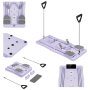 Fitness sada na pilates REBEL ACTIVE RBA-3069-PU multifunkční 9v1 fialová