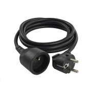 Prodlužovací kabel EMOS PC0111 / 1,5 m / 1 zásuvka / černý / PVC / 1 mm2