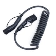 Nabíjecí kabel SECTRON 4m/2.5m spirálový Type 2 / Type 2, 3x32A, 400V, 22kW