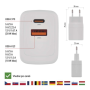 Nabíječka USB EMOS V02G20 GaN PD univerzální 3A (20W) max.