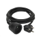 Prodlužovací kabel EMOS P0113R spojka 3m, černý / PVC / 1,5 mm2