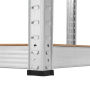 Kovový úložný regál Atos RB-1251W 180x90x40 cm bílý