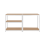 Kovový úložný regál Atos RB-1251W 180x90x40 cm bílý