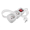 Prodlužovací kabel EMOS P12114 / 1,4 m / 2 zásuvky / s vypínačem / bílý / PVC / 1 mm2