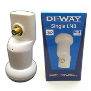 DI-WAY LNB SINGLE 0,1 dB WHITE LEOPARD LINE