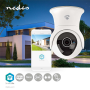 Kamera IP venkovní NEDIS WIFICO20CWT | Wi-Fi | Otáčení / Náklon | 1080p | Vodotěsná