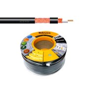 Kabel koaxiální Televes T100 PE 215501 Cu / 100m / 6,6 mm venkovní