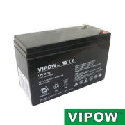 Baterie olověná  12V /  7,5Ah  VIPOW bezúdržbový akumulátor (7,2Ah)