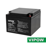 Baterie olověná  12V / 28Ah  VIPOW bezúdržbový akumulátor