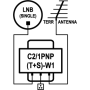SAT + TV slučovač EMP C2/1PNP(T+S)-W1(P.105-W)