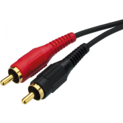 Stereo audio connection cable, 6 m