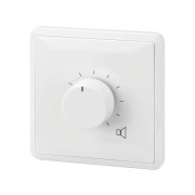 Wall-Mounted PA Volume Controls with 24 V Emergency Priority Relay, 6 W