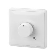 Wall-Mounted PA Volume Controls with 24 V Emergency Priority Relay, 24 W