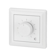 Wall-Mounted PA Volume Controls with 24 V Emergency Priority Relay, 100 W
