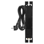 EMOS P54022 přepěťová ochrana 4 zásuvky + anténa, 2m, černá