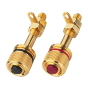 Pair of high-end speaker pole terminals