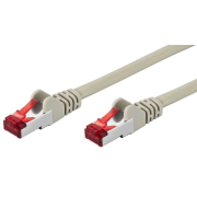 Cat. 6 network cable, multiple shielding, S/FTP, 1 m