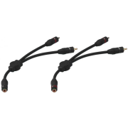 Pair of Audio Y Cable Adapters