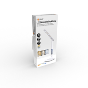 Solight LED stmievateľná stolná lampička s displejom, 6W, voľba teploty svetla, biely lesk