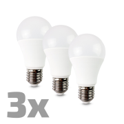 ECOLUX LED žiarovka 3-pack, klasický tvar, 12W, E27, 3000K, 270°, 980lm, 3ks v baleniu