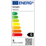 Solight LED podhľadové svietidlo bodové, 5W, 400lm, 3000K, okrúhle,  biele