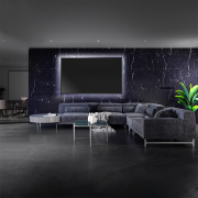 Solight LED pásik pre TV, 100cm, USB, vypínač, studená biela