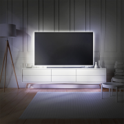 Solight LED pásik pre TV, 100cm, USB, vypínač, studená biela