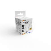 Solight LED žiarovka, bodová , 5W, GU10, 3000K, 425lm, biela