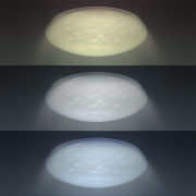 Solight LED stropné svetlo Star, okrúhle, 24W, 2400lm, diaľkové ovládanie, 37cm