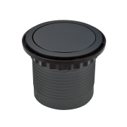 Solight predlžovací prívod, 4 zásuvky, čierny, 1,5m, výsuvný blok zásuviek, kruhový tvar