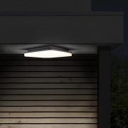 Solight LED venkovné osvetlenie, prisadené, štvorcove, IP54, 15W, 1150lm, 4000K, 22cm