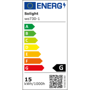 Solight LED venkovné osvetlenie, prisadené, štvorcove, IP54, 15W, 1150lm, 4000K, 22cm