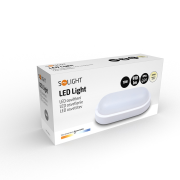 Solight LED vonkajšie osvetlenie oválne, 13W, 910lm, 4000K, IP54, 21cm