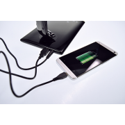 Solight LED stolná lampička stmievateľná, 12W, voľba teploty svetla, USB, biely lesk