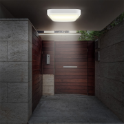 Solight LED vonkajšie osvetlenie štvorcové, 13W, 910lm, 4000K, IP54, 16cm