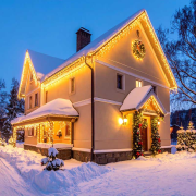 Solight LED vianočné záves, cencúle, 120 LED, 3m x 0,7m, prívod 6m, vonkajšie, teplé biele svetlo,