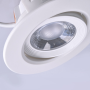 Solight LED podhľadové svietidlo bodové, 9W, 720lm, 4000K, okrúhle, biele