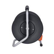 Solight predlžovací prívod na bubne, 1 zásuvka, 25m, oranžový kábel, 3x 1,5mm2