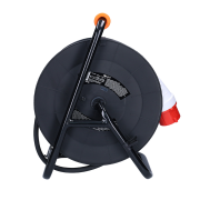 Solight predlžovací prívod na bubne, 3 zásuvky,, vonkajší, 400V + 230V, 25m gumový kábel 5x1,5mm2,