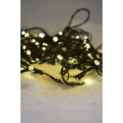 Solight LED vonkajšia vánočná reťaz, 200 LED, 20m, prívod 5m, 8 funkcií, časovač, IP44, teplá biela