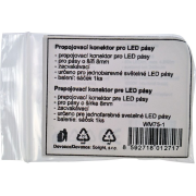 Solight prepojovací konektor pre LED pásy, 8mm, zacvakávacie, balenie 1ks, sáčok