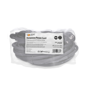 Solight predlžovací prívod - spojka, 1 zásuvka, 10m, 3 x 1,5mm2, gumová, čierna