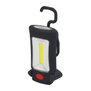 Solight LED svietidlo pracovné, 3W COB + 3 SMD LED, háčik + magnet, 3 x AAA