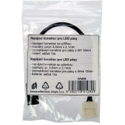 Solight napájací konektor pre LED pásy, 5,5 mm zdierka - 10mm zacvakávací konektor, balenie 1ks,