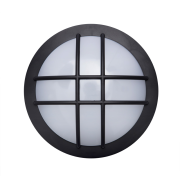 Solight LED vonkajšie osvetlenie guľaté s mriežkou, 13W, 910lm, 4000K, IP65, 17cm, čierna