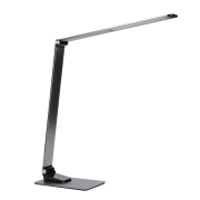 Solight LED stolná lampička stmievateľná, 11W, zmena chromatickosti, brúsený hliník, strieborná