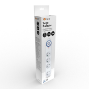 Solight prepäťová ochrana, 150J, 4 zásuvky, 3m, biela